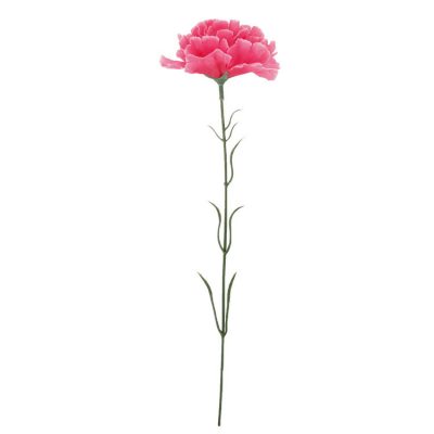 Artificial decorative single carnation flowers (4)