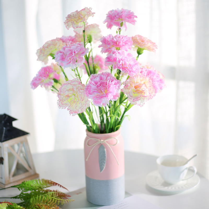 Artificial real touch silk carnation flower wholesale artificial flowers