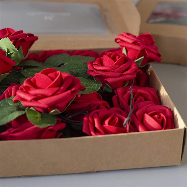 Decoration large 8cm fake artifical rose (1)