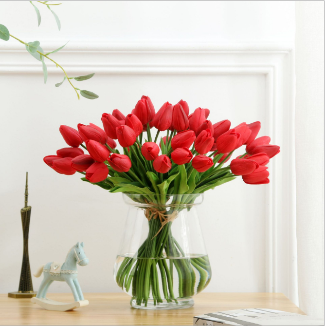 Real touch flower fakes tulips wholesale artificial flowers