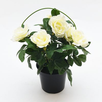 Small red rose flowers artificial for home (4)
